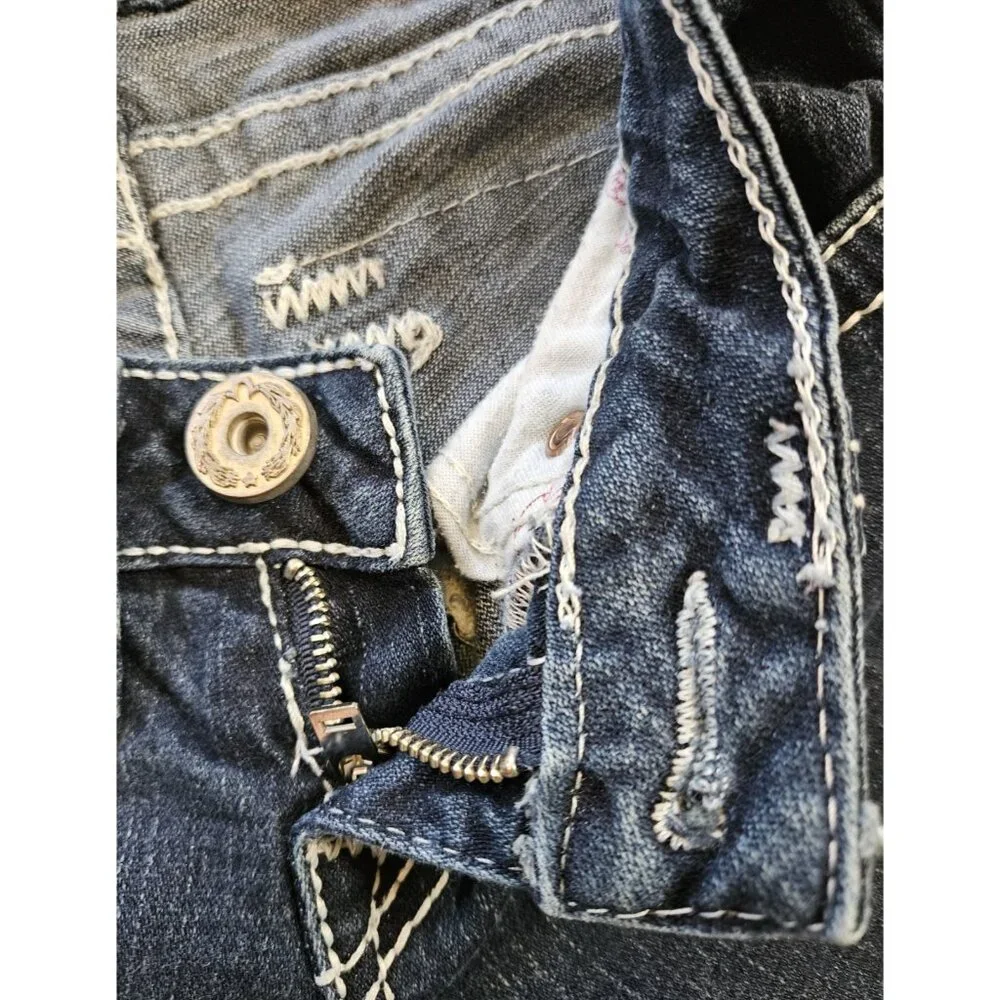 True Religion Julie Big T Women Skinny Stretch Dark Wash Jeans Size 25 USA - Picture 7 of 12